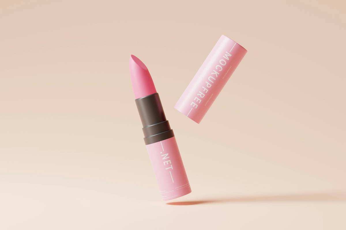 Side-by-side comparison showing lip crayon solution vs traditional lipstick on mature lips
